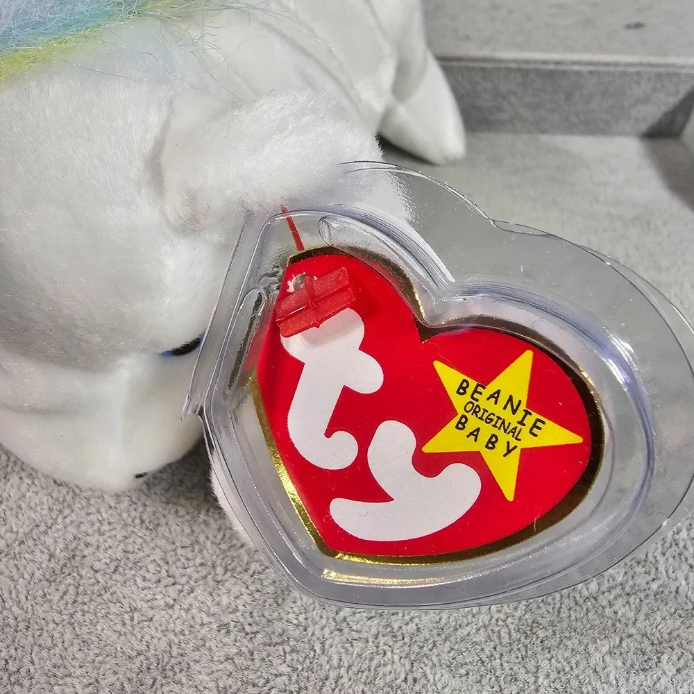 TY Beanie Baby Mystic Unicorn Iridescent Horn‎ Rainbow Fine Mane 1993 5th Gen